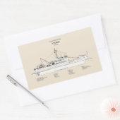 USCG Cutter Storis wmec-38 - SBD Rechthoekige Sticker (Envelop)