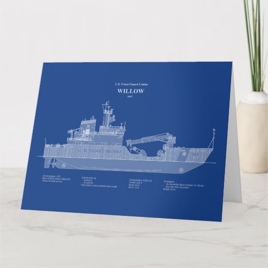 USCG Cutter Willow WLB-202 - ABD Bedankkaart (Voorkant)