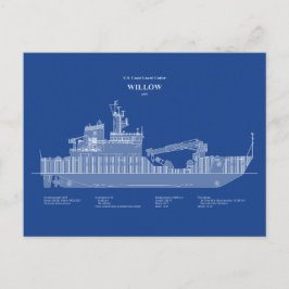 USCG Cutter Willow WLB-202 - ABD Briefkaart