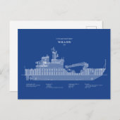 USCG Cutter Willow WLB-202 - ABD Briefkaart (Voorkant / Achterkant)