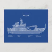 USCG Cutter Willow WLB-202 - ABD Briefkaart (Voorkant)