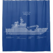 USCG Cutter Willow WLB-202 - ABD Douchegordijn (Voorkant)