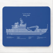USCG Cutter Willow WLB-202 - ABD Muismat (Voorkant)