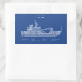 USCG Cutter Willow WLB-202 - ABD Rechthoekige Sticker (Tas)
