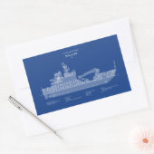 USCG Cutter Willow WLB-202 - ABD Rechthoekige Sticker (Envelop)