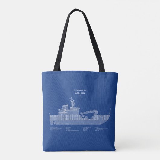 USCG Cutter Willow WLB-202 - ABD Tote Bag (Achterkant)