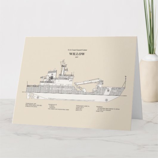 USCG Cutter Willow WLB-202 - SBD Bedankkaart (Voorkant)