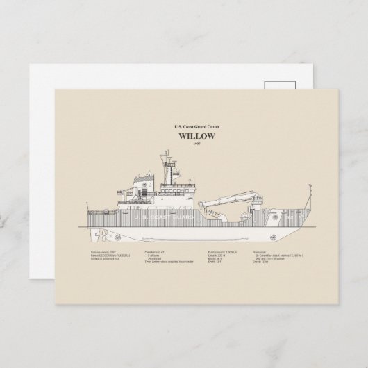 USCG Cutter Willow WLB-202 - SBD Briefkaart (Voorkant / Achterkant)