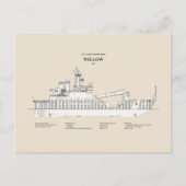 USCG Cutter Willow WLB-202 - SBD Briefkaart (Voorkant)