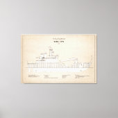 USCG Cutter Willow WLB-202 - SBD Canvas Afdruk (Voorkant)