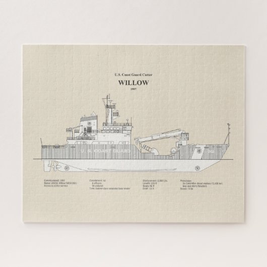 USCG Cutter Willow WLB-202 - SBD Legpuzzel (Horizontaal)