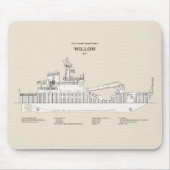 USCG Cutter Willow WLB-202 - SBD Muismat (Voorkant)