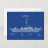 USCG Cutter Zee Cloud wpg-284 - ABD Briefkaart (Voorkant / Achterkant)