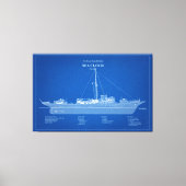 USCG Cutter Zee Cloud wpg-284 - ABD Canvas Afdruk (Voorkant)