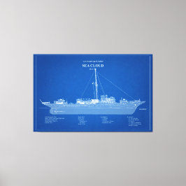 USCG Cutter Zee Cloud wpg-284 - ABD Canvas Afdruk