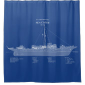 USCG Cutter Zee Cloud wpg-284 - ABD Douchegordijn (Voorkant)