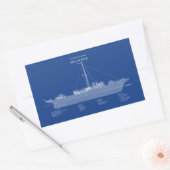 USCG Cutter Zee Cloud wpg-284 - ABD Rechthoekige Sticker (Envelop)