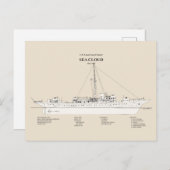 USCG Cutter Zee Cloud wpg-284 - SBD Briefkaart (Voorkant / Achterkant)