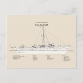 USCG Cutter Zee Cloud wpg-284 - SBD Briefkaart (Voorkant)