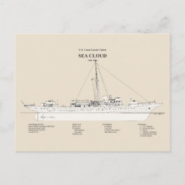 USCG Cutter Zee Cloud wpg-284 - SBD Briefkaart