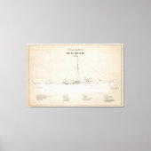 USCG Cutter Zee Cloud wpg-284 - SBD Canvas Afdruk (Voorkant)