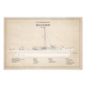 USCG Cutter Zee Cloud wpg-284 - SBD Foto Afdruk (Voorkant)