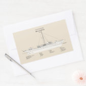 USCG Cutter Zee Cloud wpg-284 - SBD Rechthoekige Sticker (Envelop)