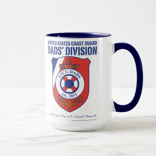 USCG Dads' Division 15 oz Ringer Mok (Rechts)