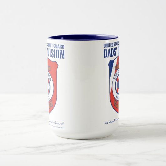 USCG Dads' Division 15 oz Ringer Mok (Midden)