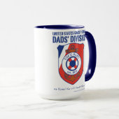 USCG Dads' Division 15 oz Ringer Mok (Voorkant rechts)