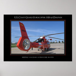 USCG Eurocopter HH-65 Dolphin Poster
