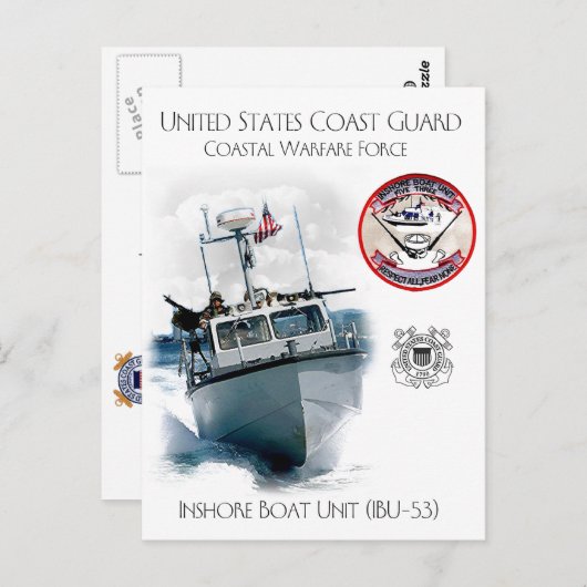 USCG Inshore Boat Unit IBU-53 Briefkaart (Voorkant / Achterkant)