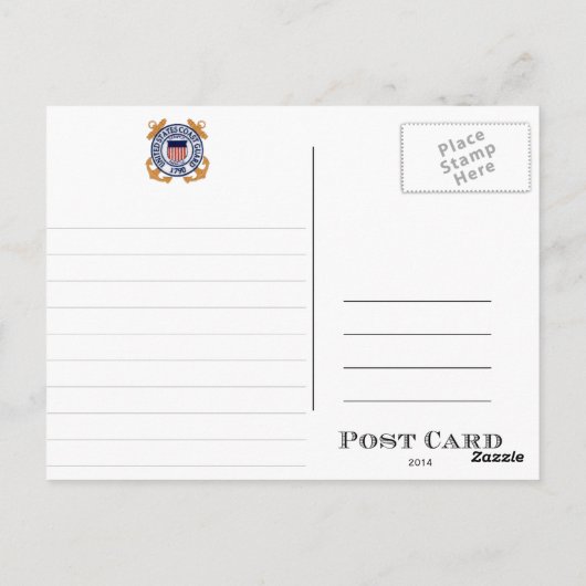 USCG Inshore Boat Unit IBU-53 Briefkaart (Achterkant)