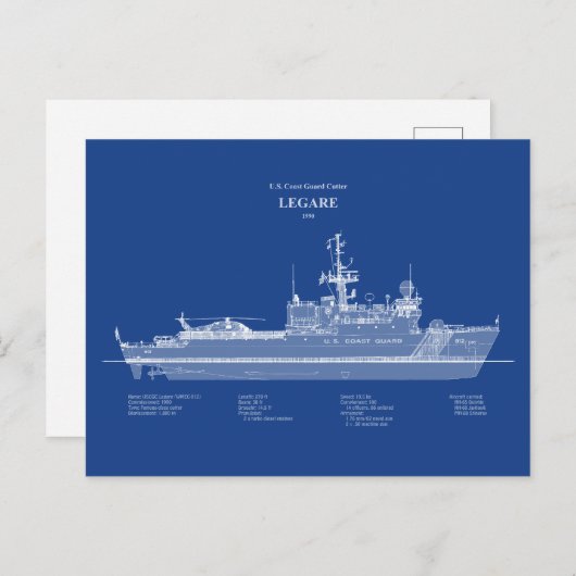 USCG Legare wmec-912 - ABD Briefkaart (Voorkant / Achterkant)