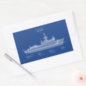 USCG Legare wmec-912 - ABD Rechthoekige Sticker (Envelop)