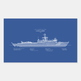 USCG Legare wmec-912 - ABD Rechthoekige Sticker