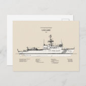 USCG Legare wmec-912 - SBD Briefkaart (Voorkant / Achterkant)