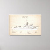 USCG Legare wmec-912 - SBD Canvas Afdruk (Voorkant)