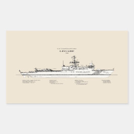 USCG Legare wmec-912 - SBD Rechthoekige Sticker