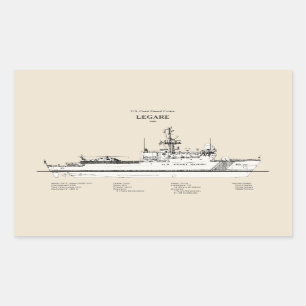 USCG Legare wmec-912 - SBD Rechthoekige Sticker