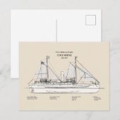 USCG Lighthouse Tender Columbine - SBD Briefkaart (Voorkant / Achterkant)