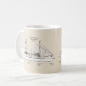 USCG Lighthouse Tender Columbine - SBD Koffiemok (Voorkant links)