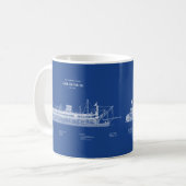 USCG Lighthouse Tender Goldenrod - ABD Koffiemok (Voorkant links)