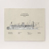 USCG Lighthouse Tender Goldenrod - SBD Legpuzzel (Horizontaal)