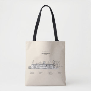 USCG Lighthouse Tender Goldenrod - SBD Tote Bag