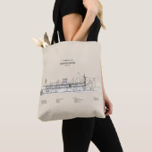 USCG Lighthouse Tender Goldenrod - SBD Tote Bag (Dichtbij)