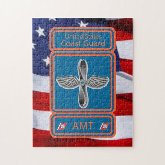 USCG-luchtvaartonderhoudstechnicus Legpuzzel (Verticaal)
