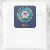 USCG Mam Square Stickers, Glossy Vierkante Sticker (Tas)