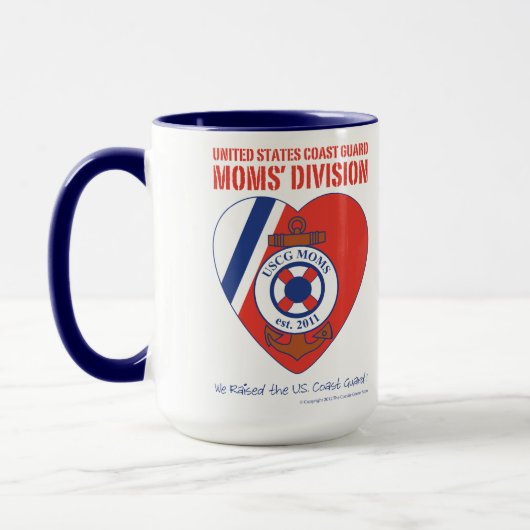 USCG Moms' Division 15 oz Ringer Mok (Links)