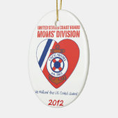 USCG Moms' Division Oval Ornament 2012 (Links)